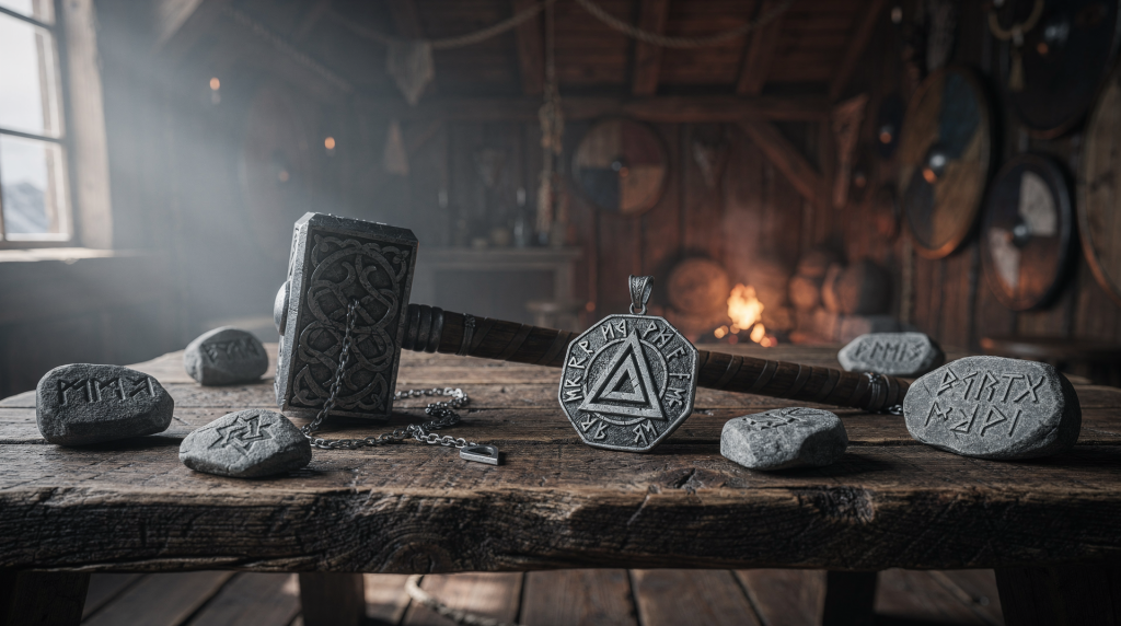 Руны, Валькнут и Мьёльнир в Assassin’s Creed Valhalla и God of War